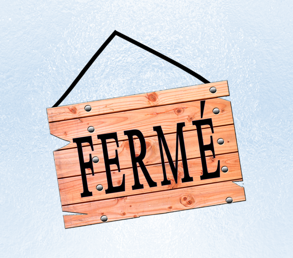 fermé